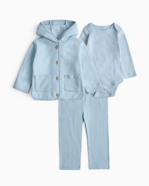 Blue Blue Jacket & Leggings 3 Piece Set (6-9 Months) - Tu by Sainsbury's