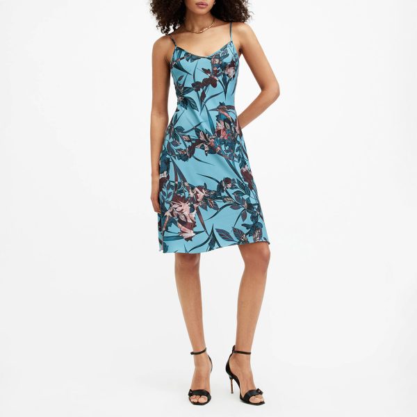 Blue Bryony Jungle Mini Slip Dress