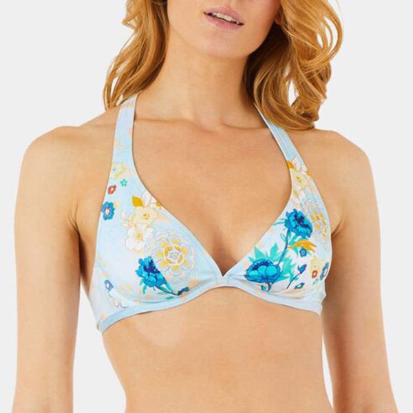 Blue Faith Bikini Top