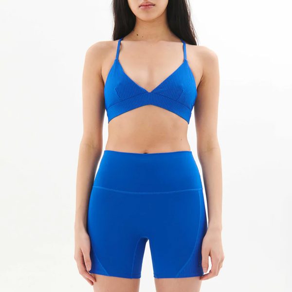 Blue Free Play Sports Bra