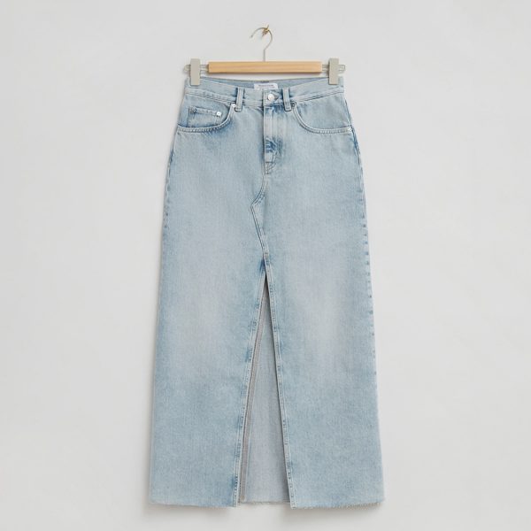 Blue Maxi Denim Skirt