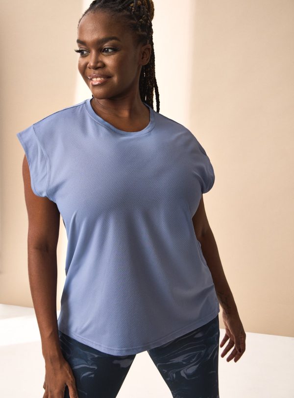 Blue REAKTIV Mesh Tank Top