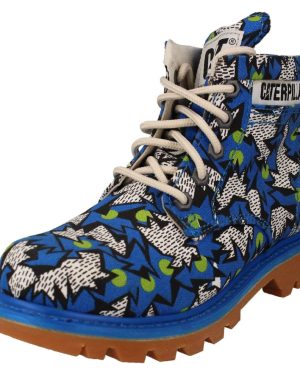 (Blue, UK 4) Ladies Caterpillar Casual Ankle Boots Ridge Walala P307616
