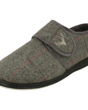 (Blue, UK 4) Ladies Padders Wide Fit Loafers Ellen