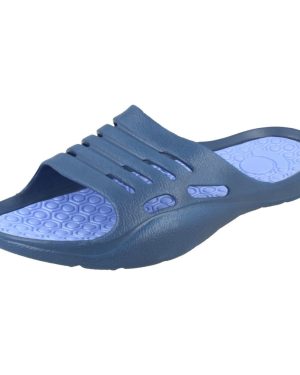 (Blue, UK 5) Ladies Spot On Casual Sliders