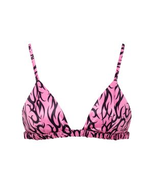 Bluebella BB x Ashley Williams Tattoo Print Luxury Satin Soft Bra