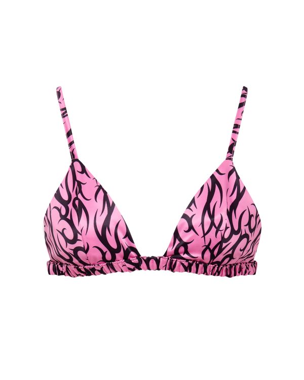 Bluebella BB x Ashley Williams Tattoo Print Luxury Satin Soft Bra