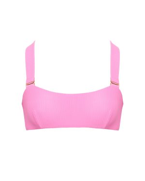 Bluebella Lucerne Bandeau Bikini Top Pink