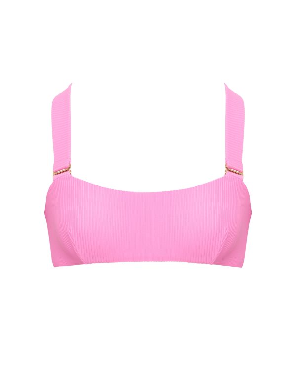 Bluebella Lucerne Bandeau Bikini Top Pink