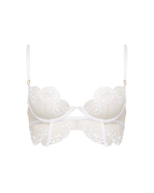 Bluebella Marisa Embroidered Sheer Bra White