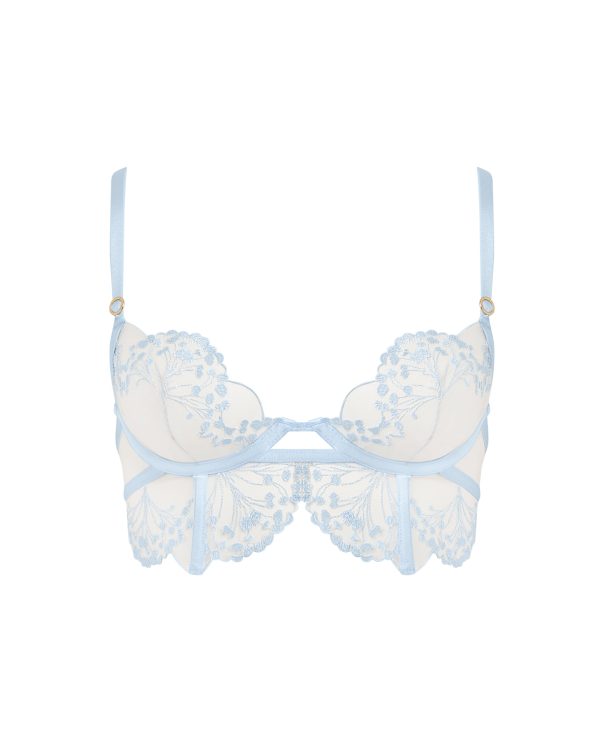 Bluebella Marisa Wired Bra Ice Water Blue/Sheer