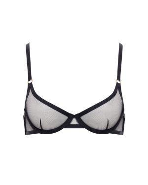 Bluebella Naomi Sheer Bra Black