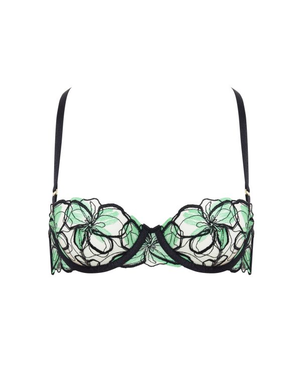 Bluebella Odette Floral Balcony Bra Green - 30A