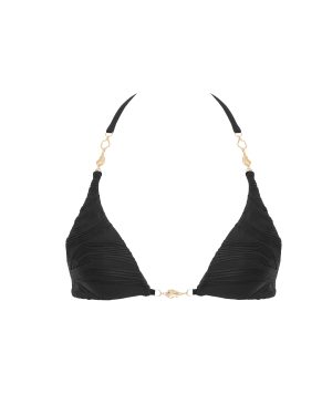 Bluebella Orta Triangle Bikini Top Black