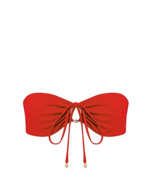 Bluebella Shala Multi-Way Bandeau Bikini Top Red