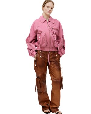 Blumarine Pink padded bomber jacket