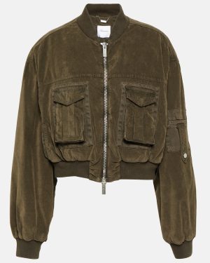 Blumarine Velvet bomber jacket
