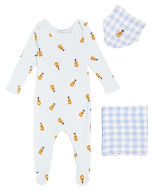 Bobo Choses Baby Acoustic Guitar bodysuit and bloomers set