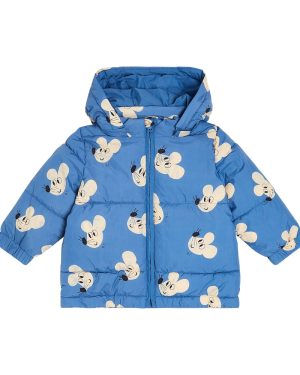 Bobo Choses Baby Mouse printed puffer coat