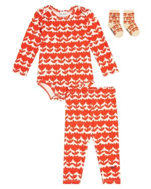 Bobo Choses Baby bodysuit, leggings, and socks set