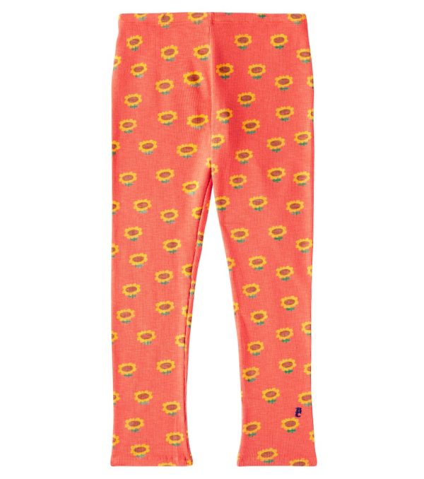 Bobo Choses Sunflower cotton-blend jersey leggings