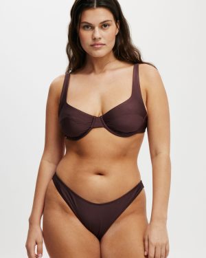 Body - Underwire Balconette Bikini Top - Willow brown shimmer