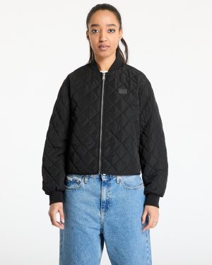 Bomber Calvin Klein Jeans Low Quilted Bomber Jacket Black S