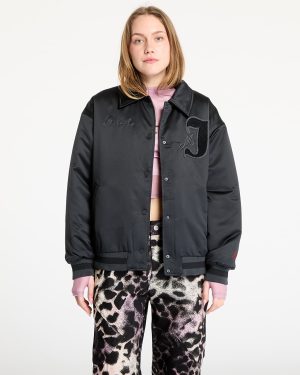Bomber Jordan Women's Varsity Jacket Black/ Gym Red S