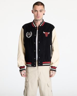 Bomber New Era Chicago Bulls NBA Lifestyle Varsity Jacket UNISEX Black M