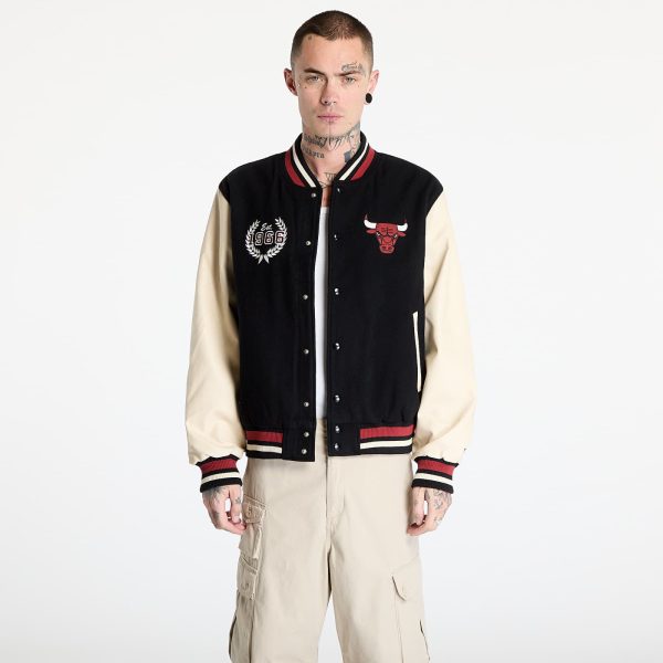 Bomber New Era Chicago Bulls NBA Lifestyle Varsity Jacket UNISEX Black M