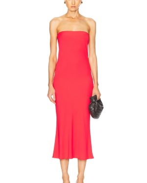 Bond Eye Freya Maxi Skirt And Bandeau Dress in Cherry - Red. Size M/L (also in ).