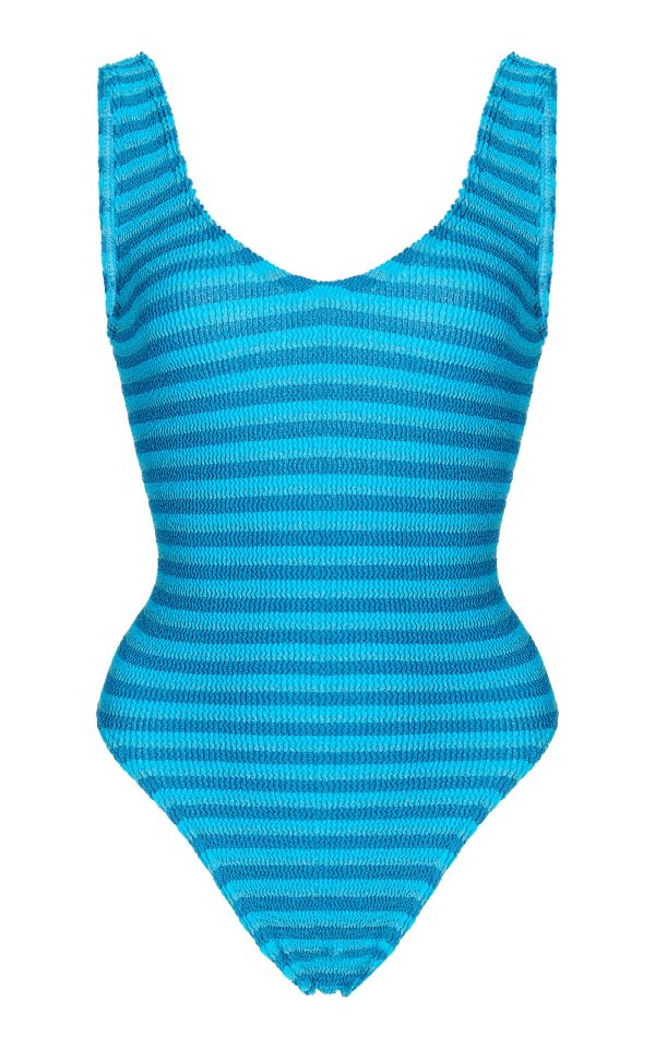 Bond-Eye - Mara One-Piece Swimsuit - Blue - OS - Moda Operandi
