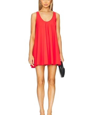 Bondi Born Avila Swing Mini Dress in Red. Size M, S, XS.