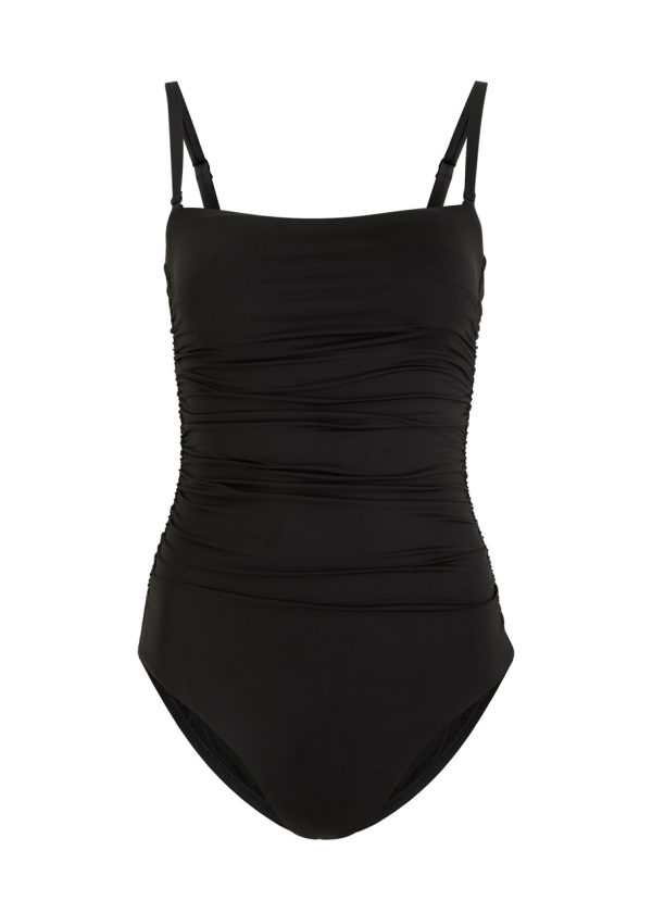 Bondi Born Raya Ruched Swimsuit - Black - XS (UK6 / XS)