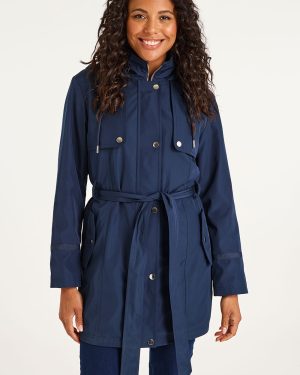 Bonmarche Belted Trench Coat With Hood