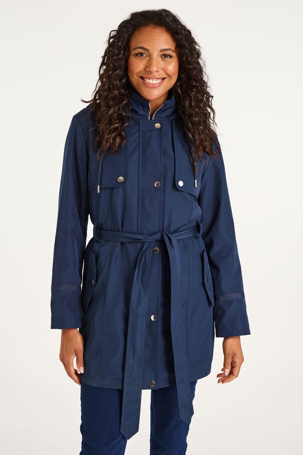 Bonmarche Belted Trench Coat With Hood