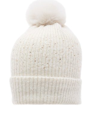 Bonmarche Embellished Knitted Bobble Hat