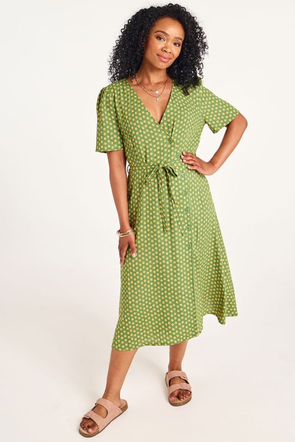 Bonmarche Floral Print Button Detail Wrap Dress