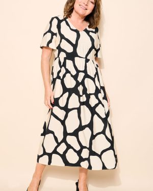Bonmarche Giraffe Print Smock Dress