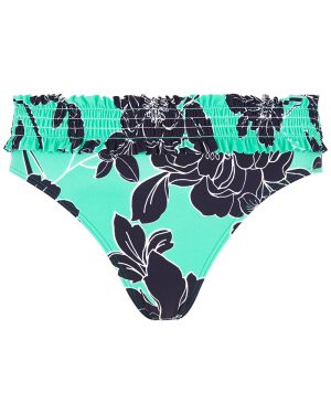 Bonmarche Shirred Bikini Brief - Green - Size 26