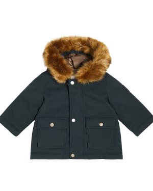 Bonpoint Baby Dalexio faux fur-trimmed down coat