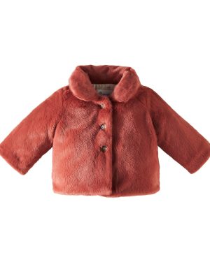 Bonpoint Baby Douceur faux fur coat