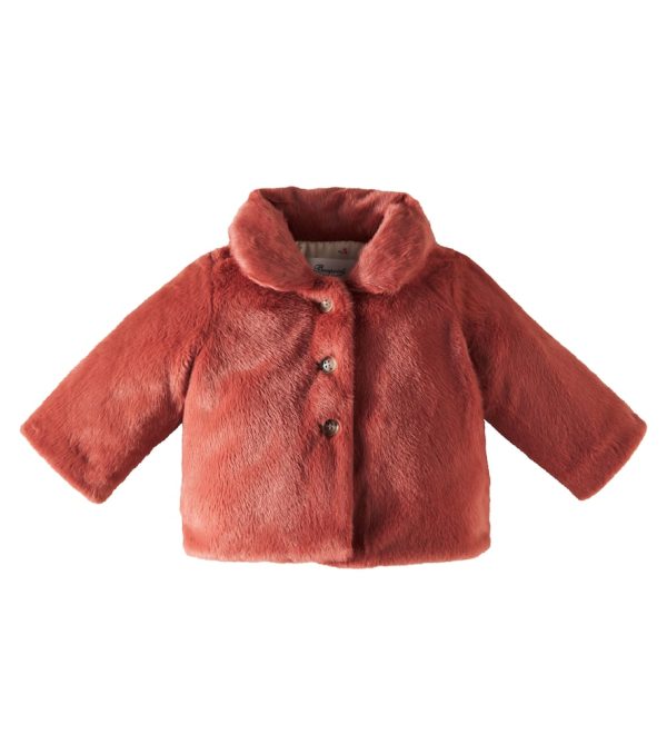 Bonpoint Baby Douceur faux fur coat