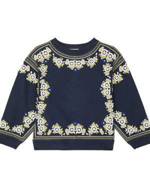 Bonpoint Dolores embroidered cotton sweatshirt