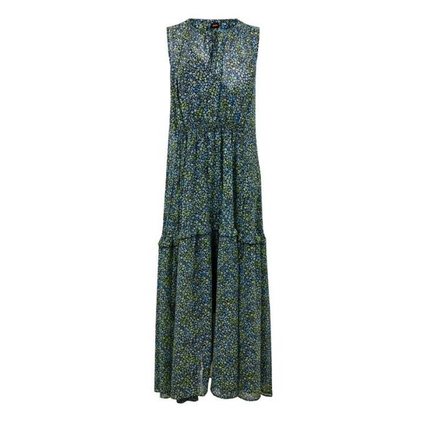 Boss Delong Smock Dress - Green