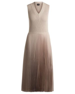 Boss Farara Tea Dress - Beige