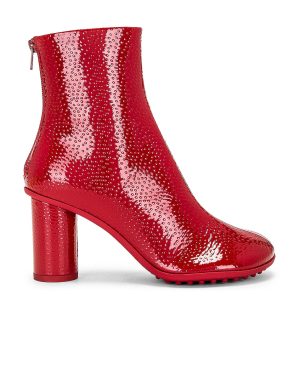 Bottega Veneta Atomic Ankle Boot in Strawberry - Red. Size 36 (also in 37, 38, 39, 40).