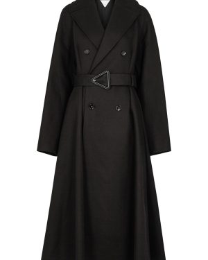 Bottega Veneta Black Cotton Trench Coat - 8