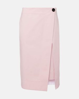 Bottega Veneta Cotton twill midi skirt