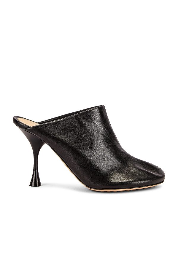 Bottega Veneta Dot Sock Mules in Black - Black. Size 38.5 (also in ).